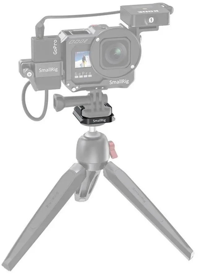 Alt view image 6 of 6 - SmallRig Buckle Adapter with Arca Quick Release Plate for GoPro Camera