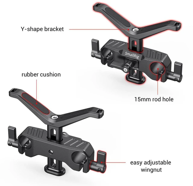 Alt view image 2 of 7 - SmallRig 15mm LWS Universal Lens Support, 34.5mm Vertical Adjustment