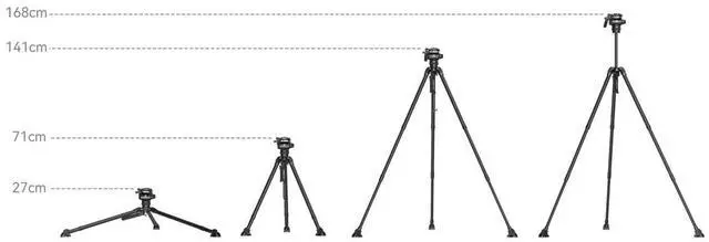 Alt view image 3 of 5 - SmallRig x Potato Jet Tribex Hydraulic 3-Section Carbon Fiber Tripod Kit