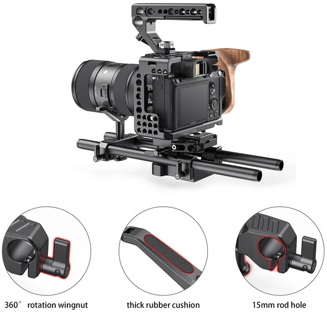 Alt view image 5 of 7 - SmallRig 15mm LWS Universal Lens Support, 34.5mm Vertical Adjustment