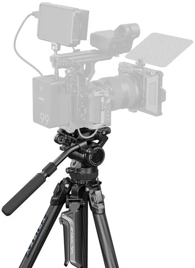 Alt view image 4 of 5 - SmallRig x Potato Jet Tribex Hydraulic 3-Section Carbon Fiber Tripod Kit