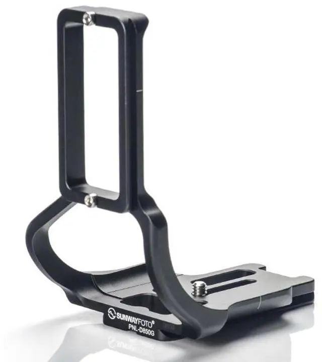 Alt view image 2 of 5 - SunwayFoto Dedicated L-Bracket with Battery Grip for Nikon D850 Camera