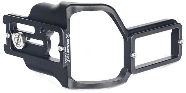 Alt view image 5 of 5 - SunwayFoto Dedicated L-Bracket with Battery Grip for Nikon D850 Camera