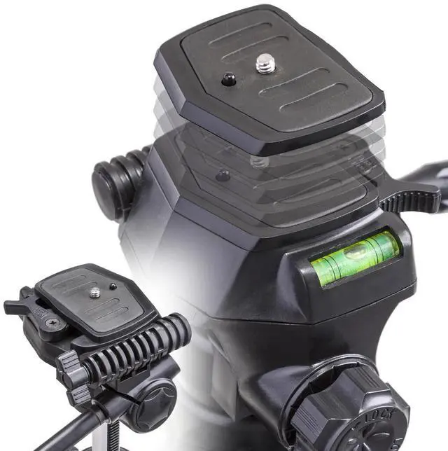 Alt view image 7 of 7 - Takama Aluminum 3-Section Tripod with 3-Way Head, 66" Max Height