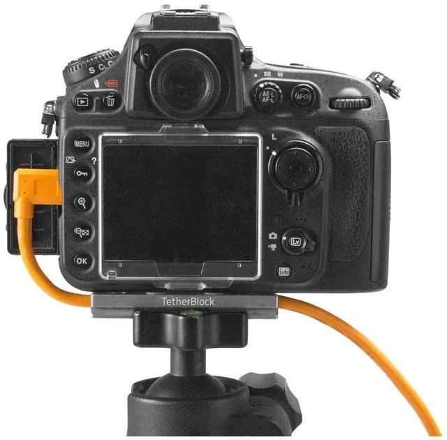 Alt view image 6 of 8 - TetherBlock QR Plus Arca-Type Quick Release Plate for Tethered Photography (Gre