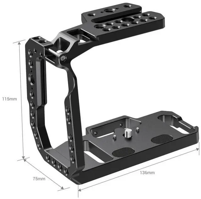 Alt view image 3 of 7 - SmallRig CVB2254B Half Cage for Blackmagic Design Pocket Cinema Camera 4K & 6K