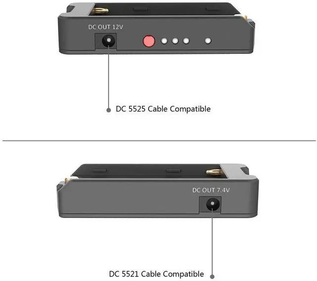 Alt view image 3 of 7 - SmallRig NP-F Battery Adapter Plate
