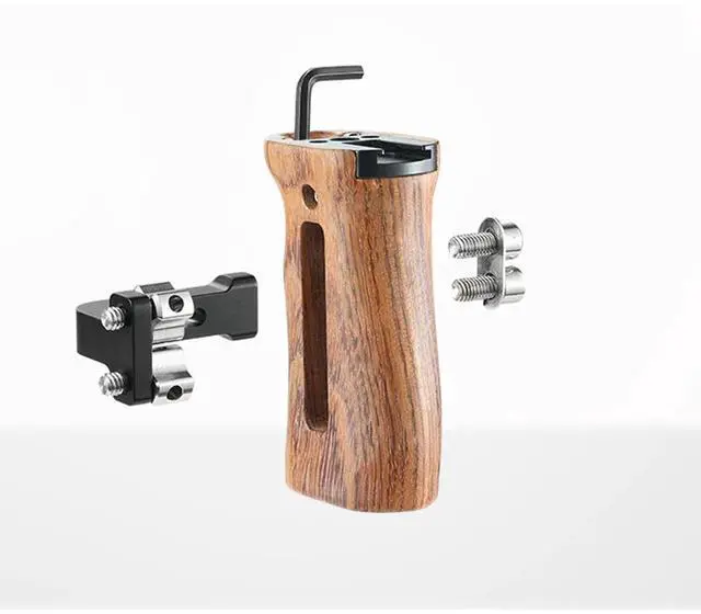 Alt view image 4 of 4 - SmallRig Universal Wooden Side Handle