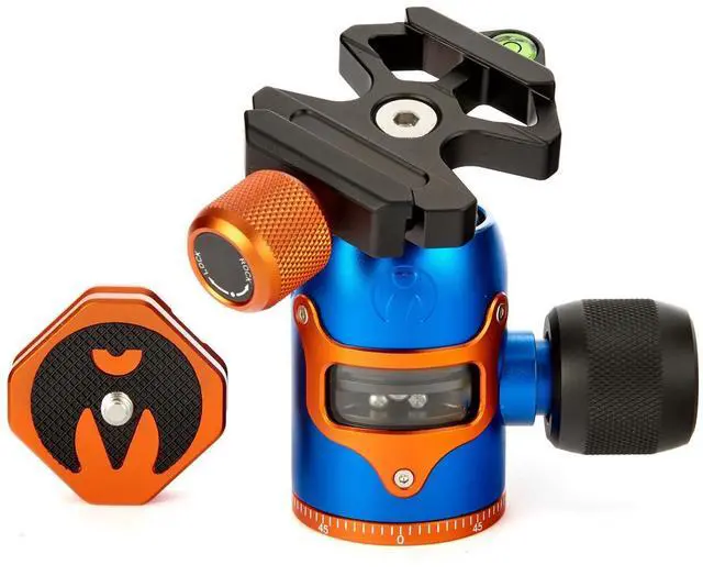 Alt view image 3 of 7 - 3 Legged Thing AirHed Vu Ballhead with Standard Twist Clamp, Sea Blue