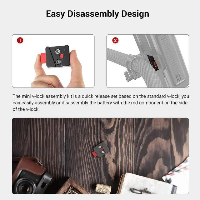 Alt view image 4 of 6 - SmallRig Mini V-Lock Assembly Kit