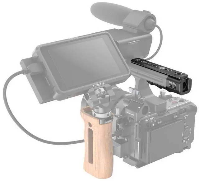 Alt view image 2 of 7 - SmallRig MD3490 XLR Handle Extension Rig for Sony FX3 Camera