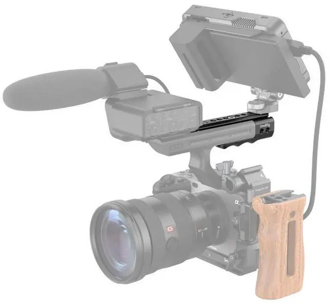 Alt view image 3 of 7 - SmallRig MD3490 XLR Handle Extension Rig for Sony FX3 Camera