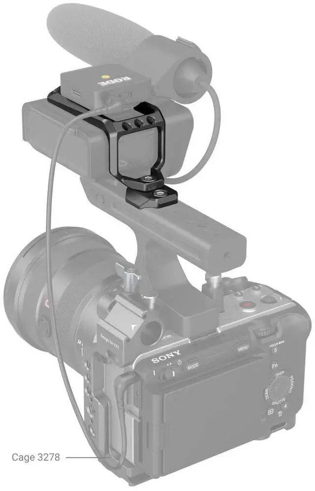 Alt view image 7 of 7 - SmallRig Top Plate for Sony FX3 XLR Handle