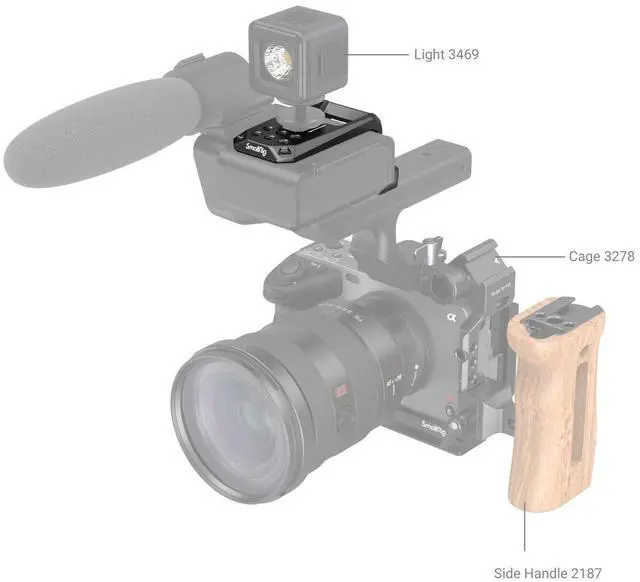 Alt view image 6 of 7 - SmallRig Top Plate for Sony FX3 XLR Handle