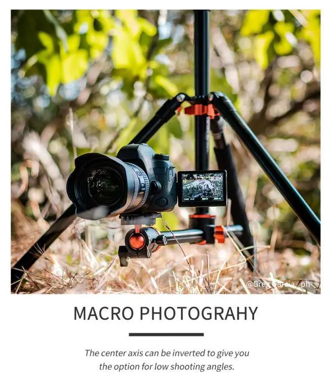 Alt view image 13 of 14 - K&F Concept 78 inch DSLR Camera Tripods with Magnesium Alloy Rotatable Multi-Angle Center Column,Load Capacity up to 22lbs/10kg