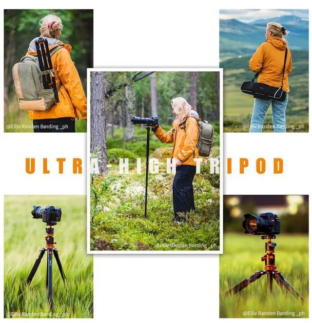 Alt view image 12 of 14 - K&F Concept 78 inch DSLR Camera Tripods with Magnesium Alloy Rotatable Multi-Angle Center Column,Load Capacity up to 22lbs/10kg