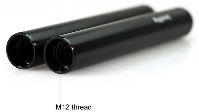 Alt view image 5 of 10 - SMALLRIG DSLR Camera Tripod 2pcs Black Aluminum Alloy 15mm Rod - 10cm 4 inch 1049