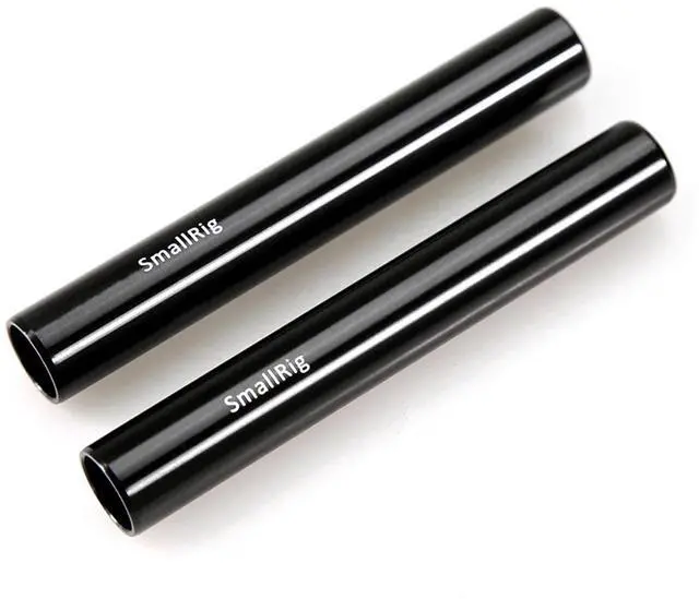 Alt view image 4 of 10 - SMALLRIG DSLR Camera Tripod 2pcs Black Aluminum Alloy 15mm Rod - 10cm 4 inch 1049