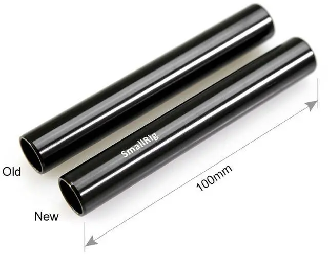 Alt view image 7 of 10 - SMALLRIG DSLR Camera Tripod 2pcs Black Aluminum Alloy 15mm Rod - 10cm 4 inch 1049