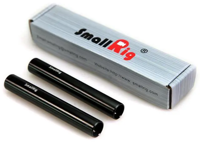 Alt view image 9 of 10 - SMALLRIG DSLR Camera Tripod 2pcs Black Aluminum Alloy 15mm Rod - 10cm 4 inch 1049