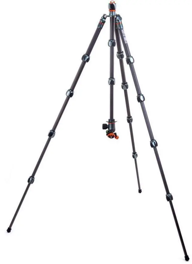 Alt view image 5 of 7 - 3 Legged Thing Albert 2.0 5-Section Carbon Fiber Tripod with AirHed Pro Ball Head, Metallic Slate Gray