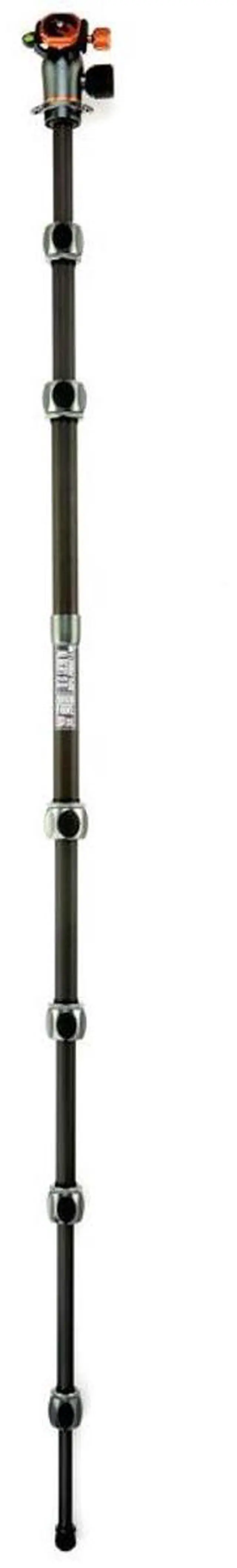 Alt view image 7 of 7 - 3 Legged Thing Albert 2.0 5-Section Carbon Fiber Tripod with AirHed Pro Ball Head, Metallic Slate Gray