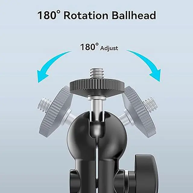 Alt view image 12 of 14 - SMALLRIG Multi-function Double BallHead w/ shoe mount & 1/4" screw 1135