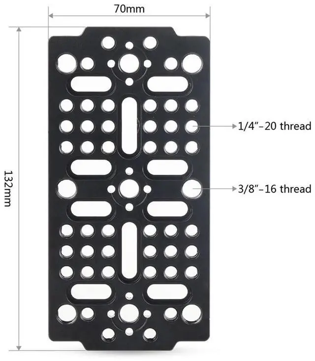 Alt view image 3 of 7 - SmallRig Multi-Purpose Cheese Plate