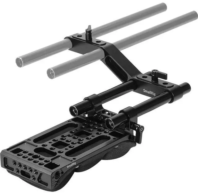 Alt view image 3 of 7 - SmallRig Shoulder Rig Kit, Includes Shoulder Pad, Offset Raiser, 2x 15mm Rod