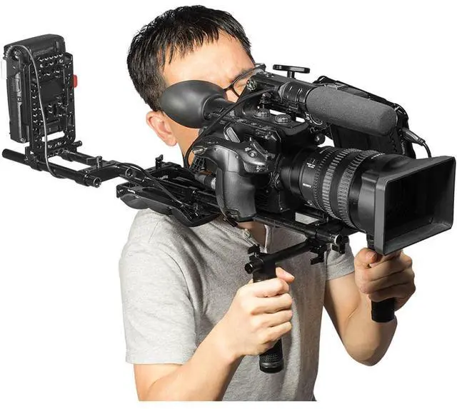 Alt view image 7 of 7 - SmallRig Shoulder Rig Kit, Includes Shoulder Pad, Offset Raiser, 2x 15mm Rod