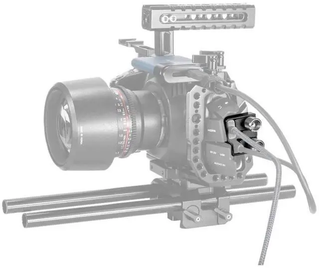 Alt view image 7 of 7 - SmallRig HDMI and USB Type-C Cable Clamp for BMPCC 4K and 6K New Version Cages