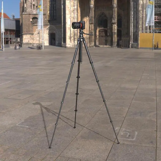 Alt view image 5 of 7 - SmallRig Portable 5-Section Carbon Fiber Travel Tripod with Ball Head, Black