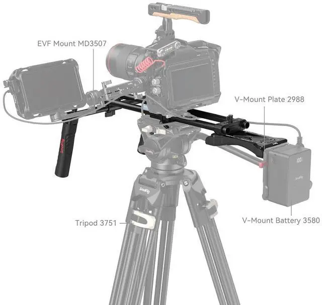 Alt view image 6 of 6 - SmallRig Basic Shoulder Rig Kit