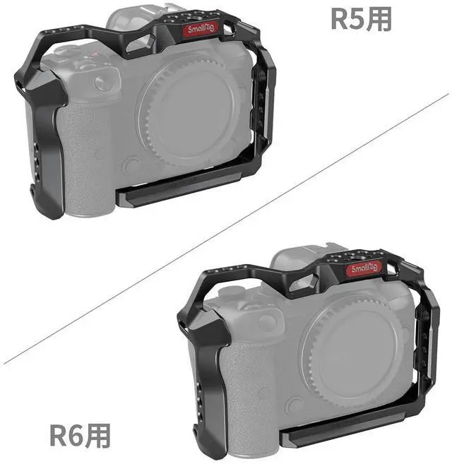 Alt view image 4 of 7 - SmallRig Full Camera Cage for Canon EOS R5/R6/R5 C