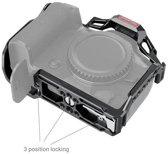 Alt view image 3 of 7 - SmallRig Full Camera Cage for Canon EOS R5/R6/R5 C
