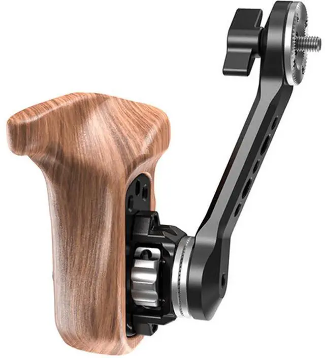 Alt view image 5 of 7 - SmallRig Left Side Wooden Handle with ARRI Rosette for Handheld and Shoulder Mounting System