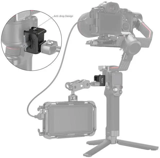 Alt view image 4 of 7 - SmallRig NATO Clamp Accessory Mount for DJI RS 2 / RSC 2 / RS 3 / RS 3 Pro / RS 3 Mini / RS 4 / RS 4 Pro Gimbals