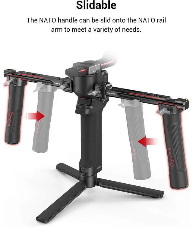 Alt view image 3 of 7 - SmallRig Dual Handgrip for DJI RS 2 / RSC 2 / RS 3 / RS 3 Pro / RS 4 / RS 4 Pro Gimbals