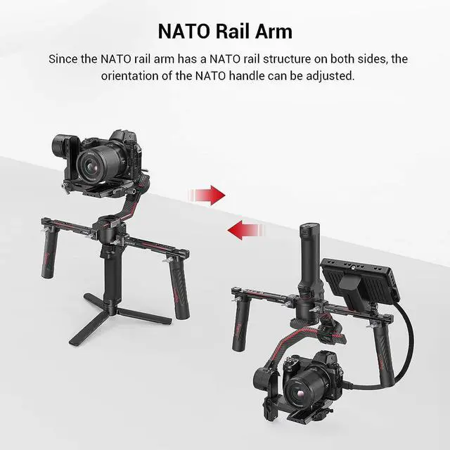 Alt view image 4 of 7 - SmallRig Dual Handgrip for DJI RS 2 / RSC 2 / RS 3 / RS 3 Pro / RS 4 / RS 4 Pro Gimbals