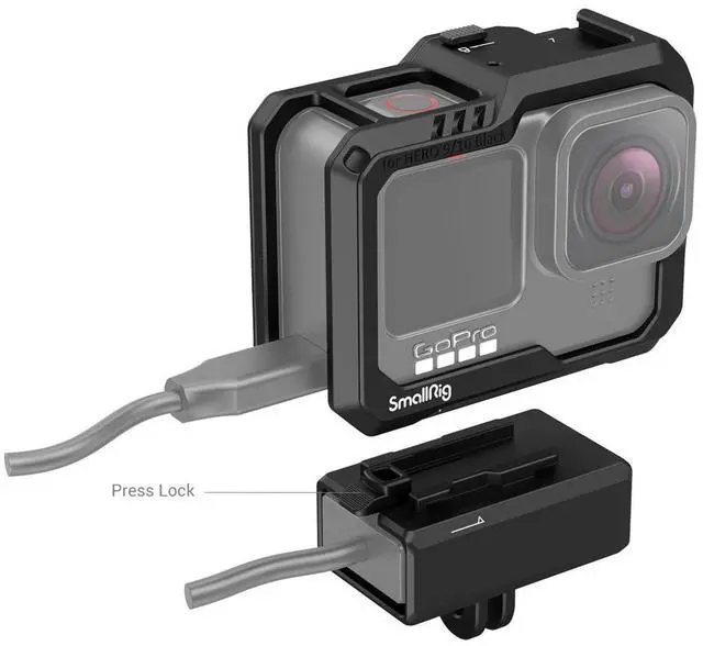 Alt view image 6 of 7 - SmallRig Full Camera Cage for GoPro HERO 10/9, Black