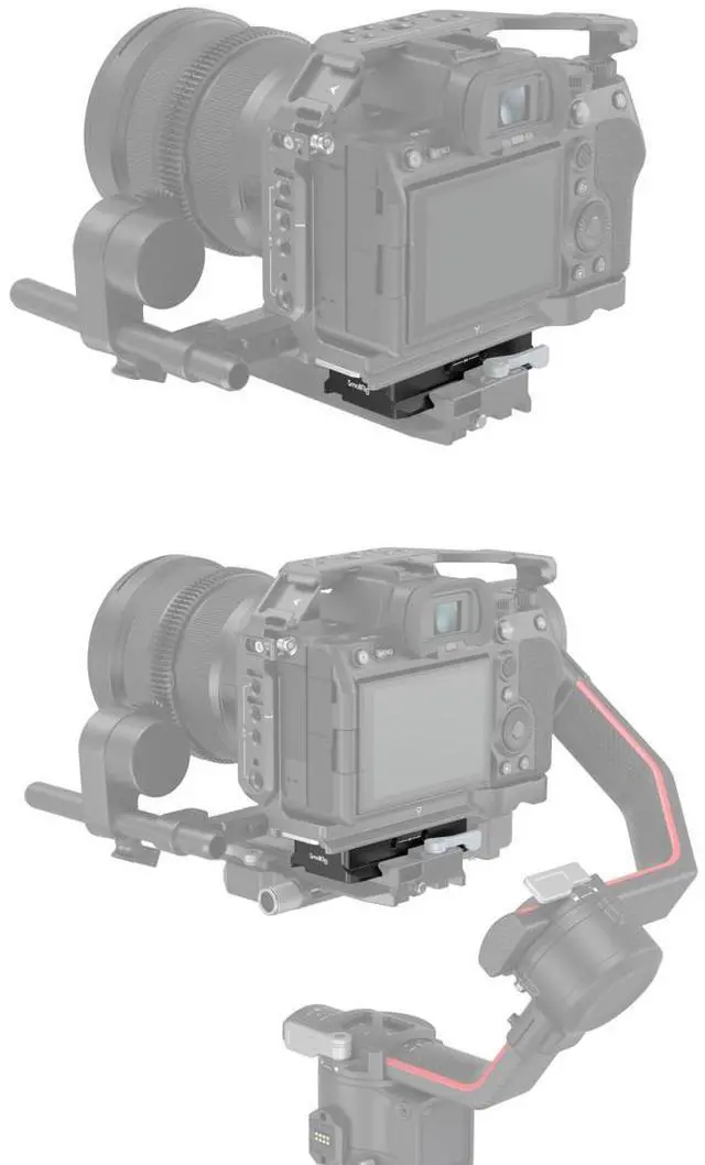 Alt view image 7 of 7 - SmallRig Extended Arca-Type Quick Release Plate for DJI RS 2 and RSC 2 Gimbal