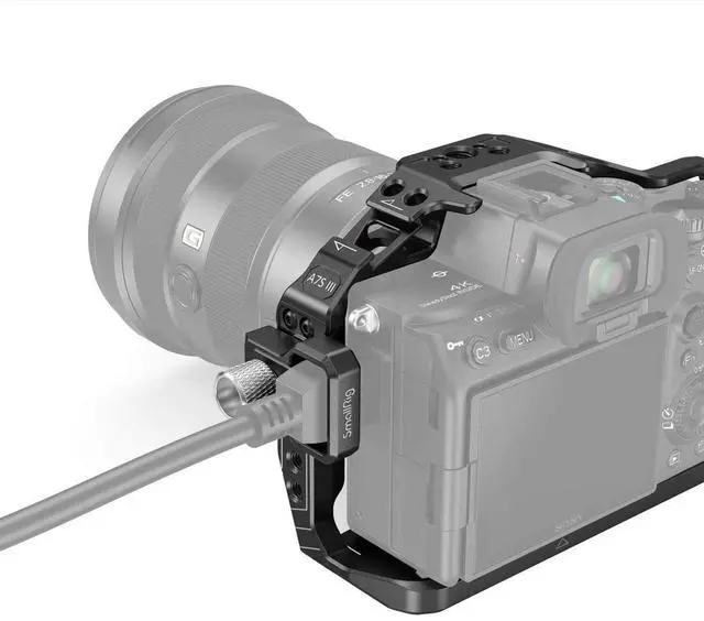 Alt view image 5 of 7 - SmallRig Standard Camera Cage Kit with HDMI Cable Clamp for Sony Alpha 7S III