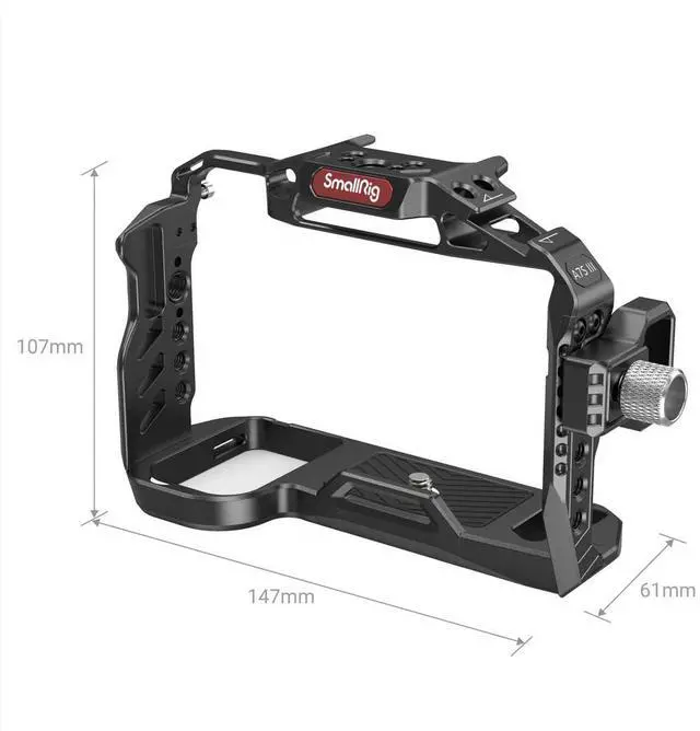 Alt view image 4 of 7 - SmallRig Standard Camera Cage Kit with HDMI Cable Clamp for Sony Alpha 7S III