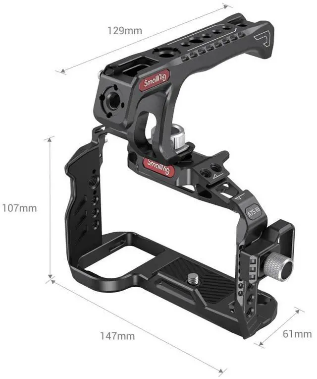 Alt view image 3 of 6 - SmallRig Professional Full Camera Cage Kit for Sony Alpha 7S III