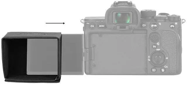 Alt view image 4 of 7 - SmallRig Sunhood for Sony Alpha 7S III/Alpha 7C/ZV-1/FX3 Camera