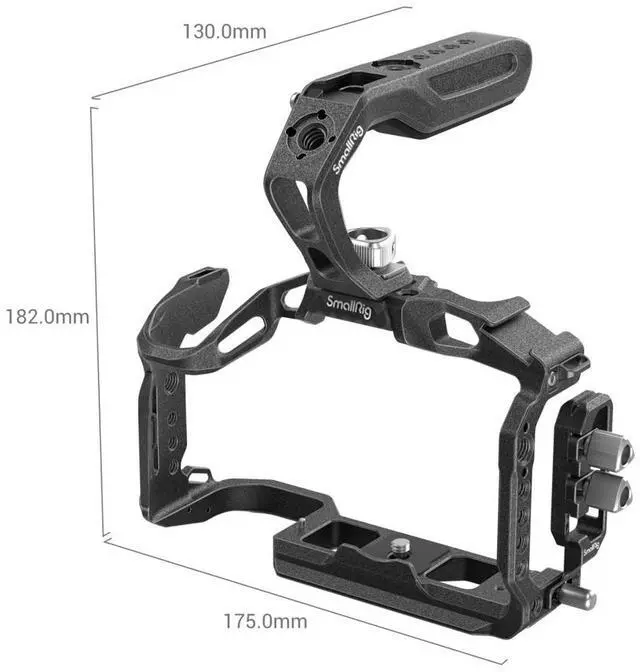 Alt view image 2 of 7 - SmallRig Black Mamba Full Camera Cage Handheld Kit for Canon EOS R5 C/R5/R6
