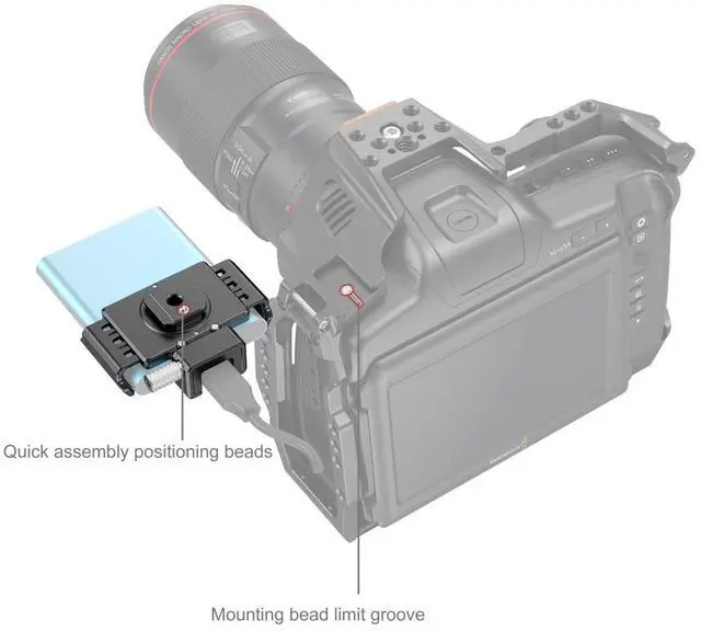 Alt view image 5 of 7 - SmallRig T5/T7 SSD Mount for BMPCC 6K PRO