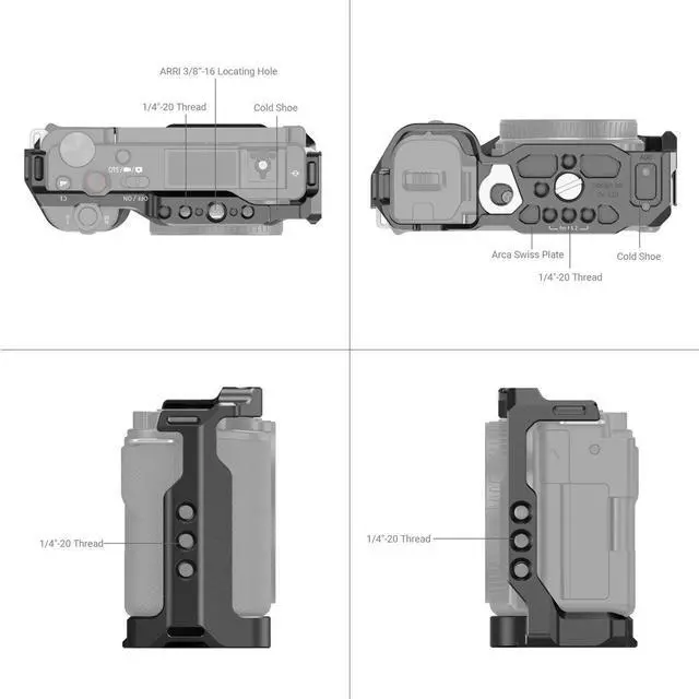 Alt view image 4 of 7 - SmallRig 3531B Full Camera Cage for Sony ZV-E10