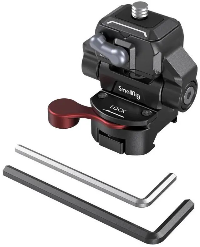 Alt view image 3 of 7 - SmallRig Drop-In HawkLock Mini Quick Release Monitor Mount with NATO Clamp