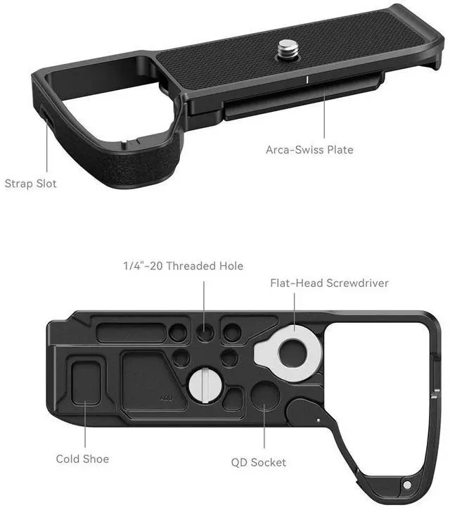 Alt view image 3 of 6 - SmallRig Baseplate for Sony Alpha 7R V and Alpha 7 IV